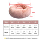 Fluffy Calming Dog Bed Long Plush Donut Pet Bed Hondenmand Round Orthopedic Lounger Sleeping Bag Kennel Cat Puppy Sofa Bed House