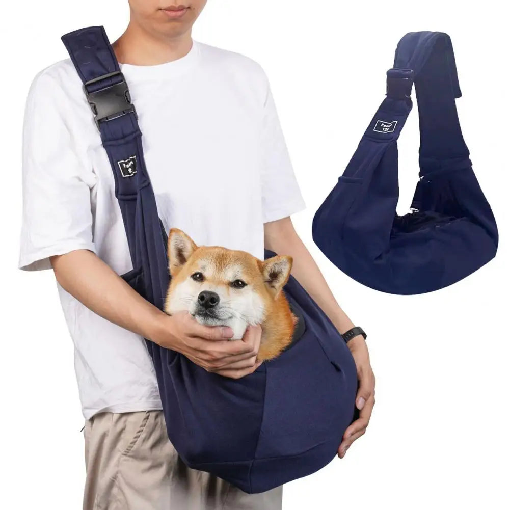 Pet Backpack with Shoulder Strap Hook Comfortable Puppy Carrier Bag for Traveling Cats Dogs Single Sling