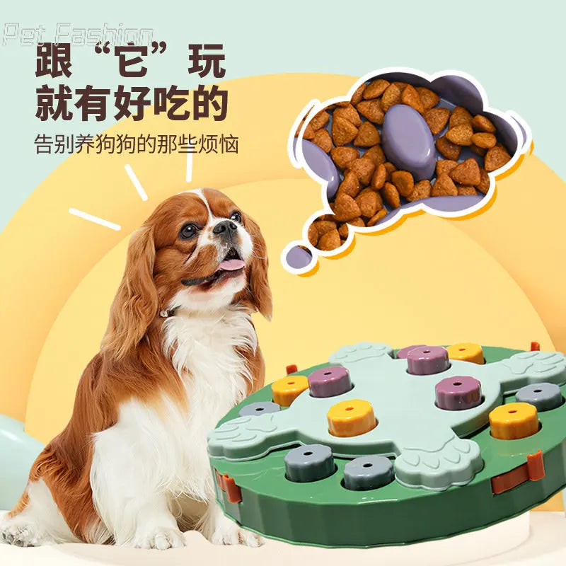 Pet Dog Slow Feeder Bowl Puppy Non Slip Puzzle Bowl Anti-Gulping Pet Slower Food Feeding Dishes Dog Bowl for Medium Small Dogs