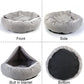 Round Pet Bed For Dog Cat Puppy House Warm Mat Winter Blankets Anti-Stress Orthopedic Fluffy Cat Dog Bed Pet Kennel Accessories