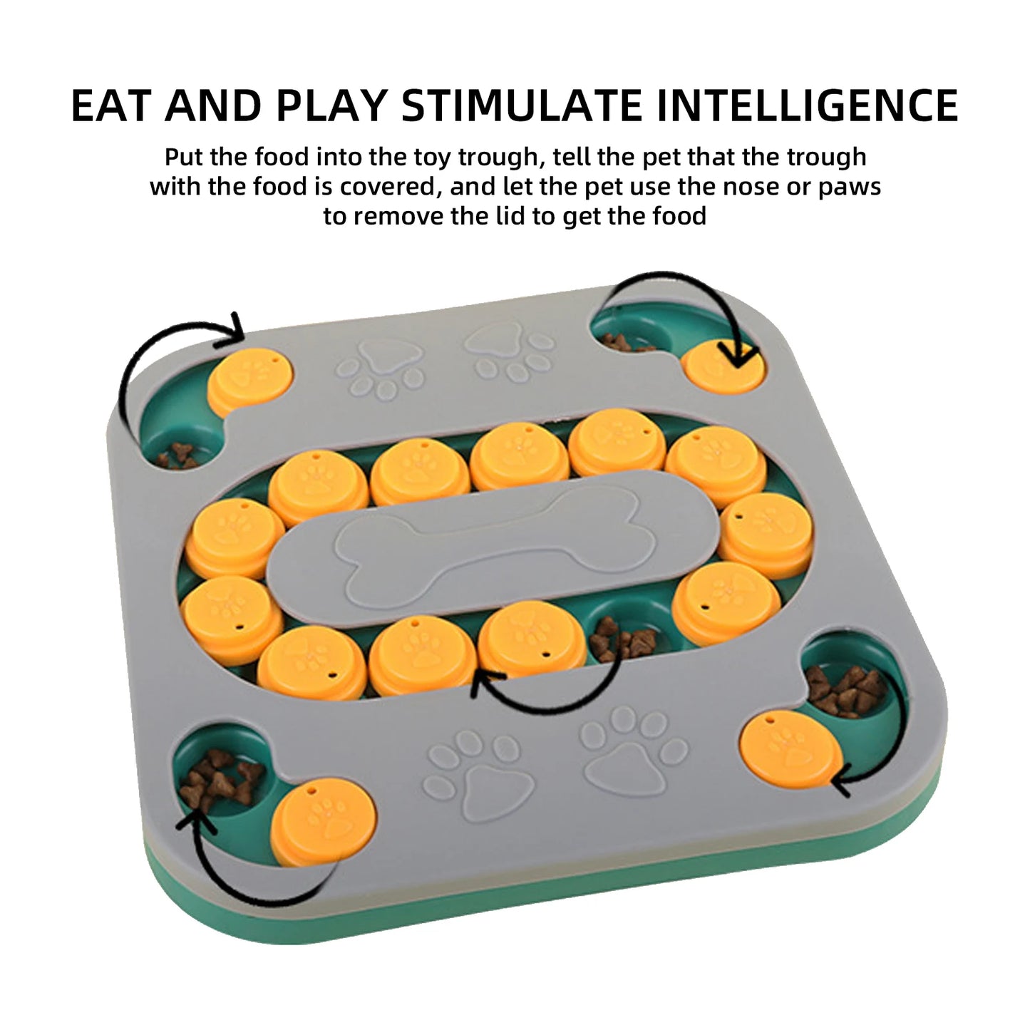 Dog Puzzle Toys Puppy Puzzle Toy Slow Feeder Food Dispenser Interactive Pet Toy For IQ Training Mental Enrichment Large Smart