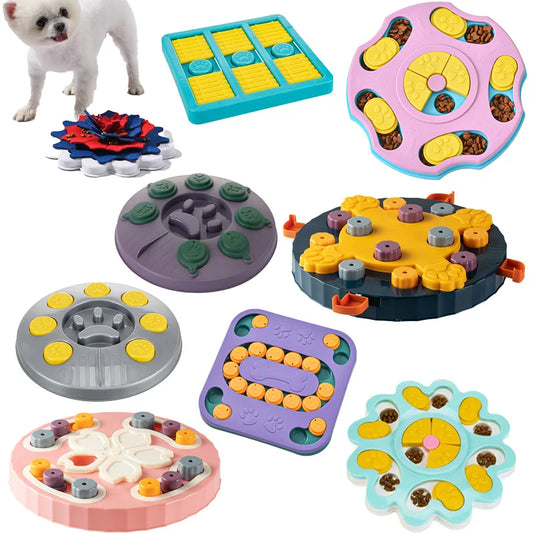 Dog Puzzle Toy Feeder Anti-choking Training Slow Food Bowl Cat Dog Puzzle Food Game Training Pet Daily Feeding