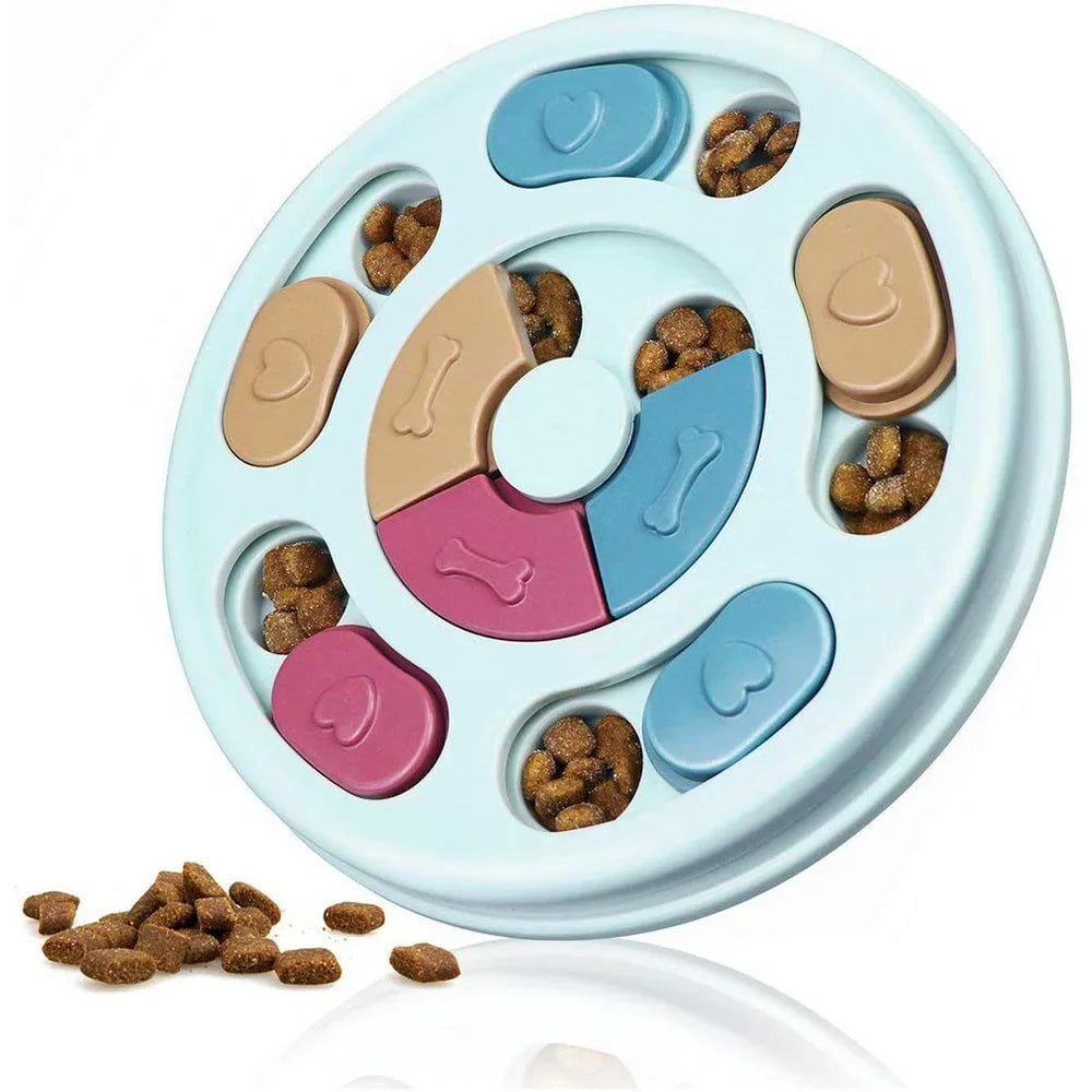 Dog Food Puzzle Feeder Toy Pet Slow Food Bowl For IQ Training and Mental Enrichment Pet Recreation Feeding Toys