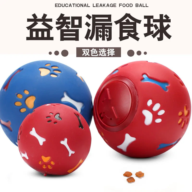 Pet Toys Ball Dog Food Treat Feeder Supplies Chew Leakage Food Ball Food Dispenser For Cats Playing Training Balls Pet Supplies