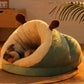 Winter Warm Pet Dog Bed Soft Cozy Dog Cave Bed Warm Cat House Nest Puppy Bed for Small Dogs Cats Cat Sleep Bag Pet Supplies