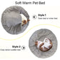 Round Pet Bed For Dog Cat Puppy House Warm Mat Winter Blankets Anti-Stress Orthopedic Fluffy Cat Dog Bed Pet Kennel Accessories