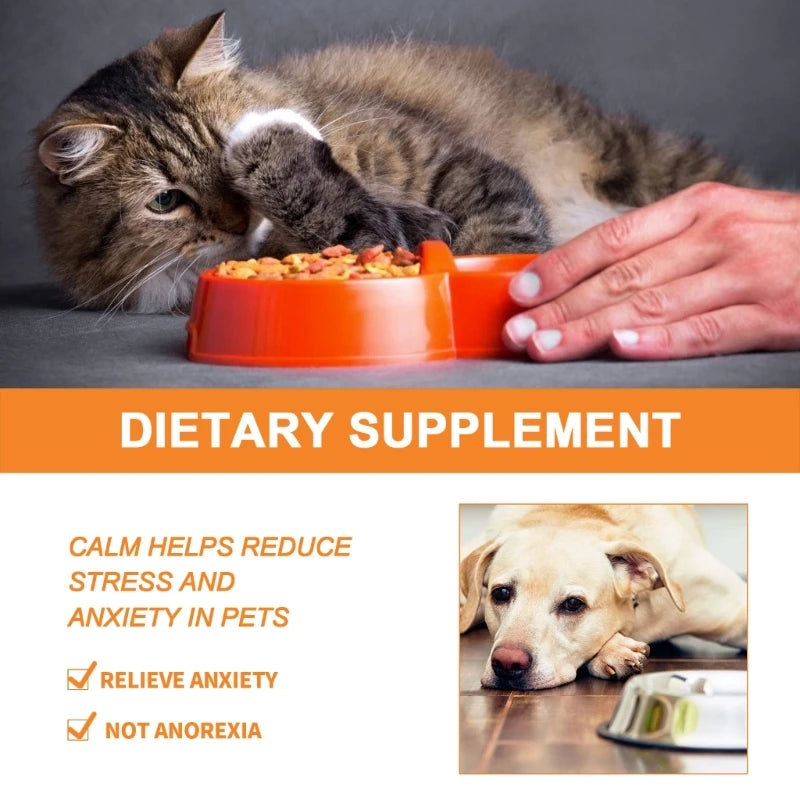 Pet Oil for Dogs and Cats Anxiety Stress Sleep Aids Calming Oil Drops Blend Essential Oil An Anxiety-Free Experience Skin Health