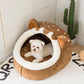 YOKEE Dog Bed Four Seasons Puppy House Cozy Tent Cave Indoor Nest Kennel Hut for Small Medium Cat Soft Basket Deep Sleep