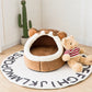 YOKEE Dog Bed Four Seasons Puppy House Cozy Tent Cave Indoor Nest Kennel Hut for Small Medium Cat Soft Basket Deep Sleep