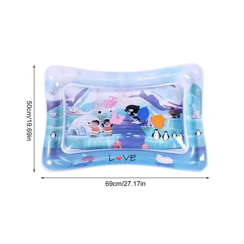 Sensory Water Play Mat For pets Water Sensory Pad Thickened Water Sensory Playmat With Fish For Pet Play Water Sensory Pad For